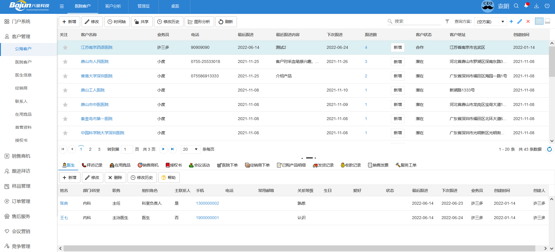 医疗CRM